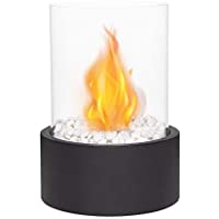 Los mejores  - JHY DESIGN Chimenea de sobremesa Olla Chimenea de sobremesa portátil para interior exterior Chimenea sin ventilación de…